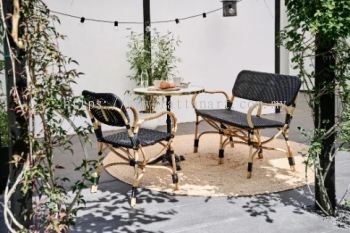 SYNTHETIC RATTAN BENCH