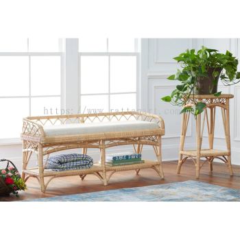 RATTAN BENCH