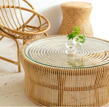 RATTAN COFFEE TABLE