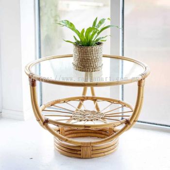 RATTAN SIDE TABLE