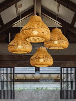 GABE. RATTAN PENDANT LIGHT