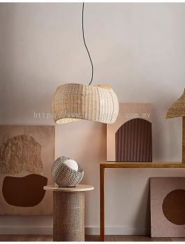 JELLY FISH.RATTAN PENDANT LIGHT