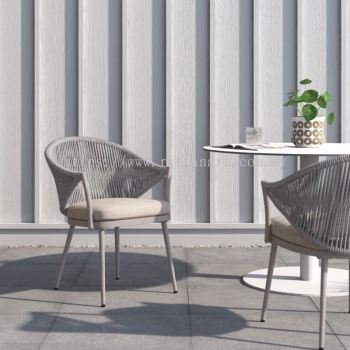 EVA. WOVEN ROPE DINING CHAIR