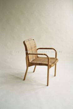 NED. RATTAN DINING CHAIR