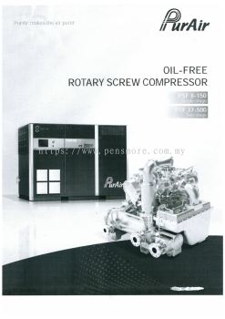 PURAIR -PSF 8-150 Single -Stage/PTF 37-500 Two-Stage  Oil-Free Rotary Screw Compressor