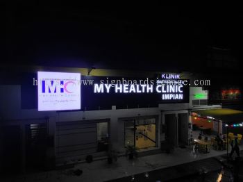My Health Clinic Impian - Kuantan - 3D LED Fontlit Signboard