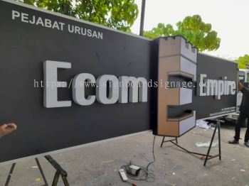 Ecom Empire - 3D LED Forntlit Signboard f- Puchong 