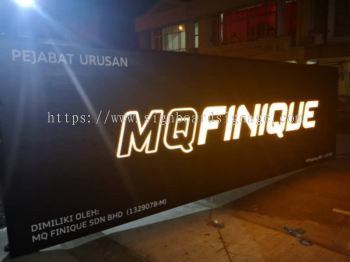 Signboard 3D # 3D Led Frontlit # MQ Finique # Outdoor 3D Signage # Signboard
