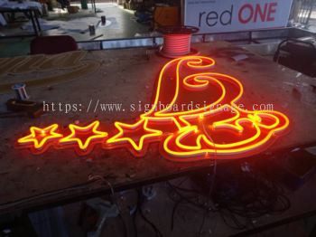 Indoor Signboard # Signboard Reception # Counter Signboard # Led Neon Sign 