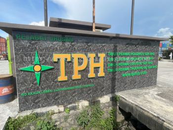 TPH - Outdoor 3d led frontlit without base signage - outdoor 3d pvc signage - Taman Bukit Serdang 