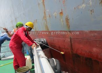 Ship Side Cleaning at Inner Anchorage