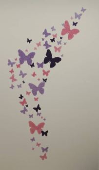 Click Now- Butterfly In Daughter Room- Cotton Wall Decoration