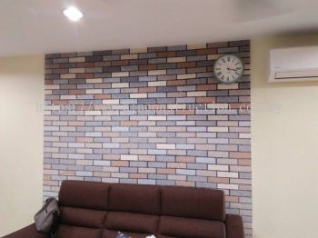 Book Now- Colorful Brick Design With Cotton Wall