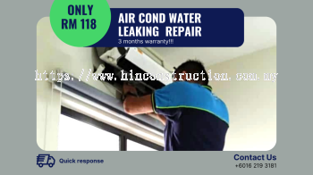 Repair Aircon :- Cassette Unit Water Leaking