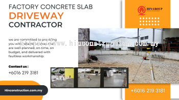 Nilai:- About Hiring a Concrete Driveway Slab Contractor Now