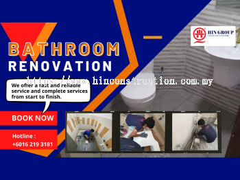 Bathroom Renovation Contractor Selangor & Kuala Lumpur (KL) Now