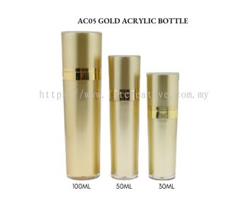 AC05 GOLD ACRYLIC BOTTLE WITH PUMP