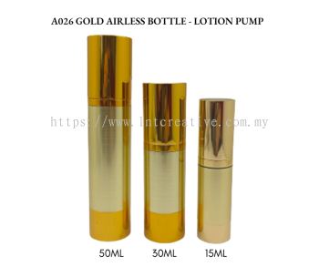 A026 FULL GOLD AIRLESS BOTTLE