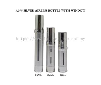 A075 WINDOW SILVER AIRLESS BOTTLE