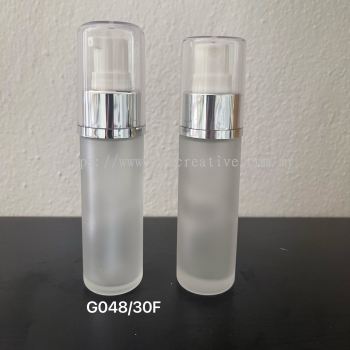 30ml Frosted Glass Bottle With Lotion Pump Or Spray Pump