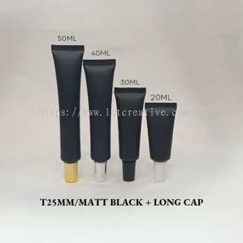 T25MM MATT BLACK WITH LONG CAP