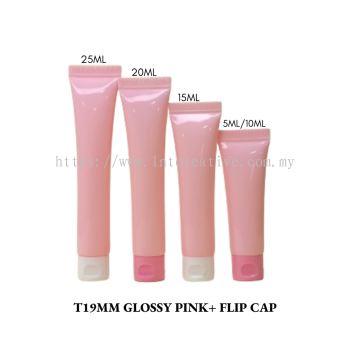 T19MM Glossy Pink Soft Tube
