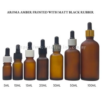 Aroma Amber Frosted Matt Black Rubber