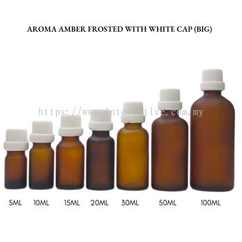 Aroma Amber Frosted With White PP Cap (BIG)