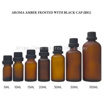 Aroma Amber Frosted With Black Cap (BIG)