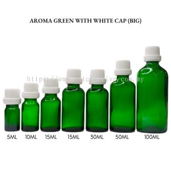 Aroma Green Bottle with White Cap (BIG)