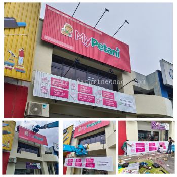 3d PVC cut out with aluminium strip base panel