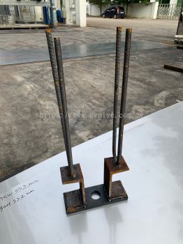 Cast-In Part For Car Shelters Footing