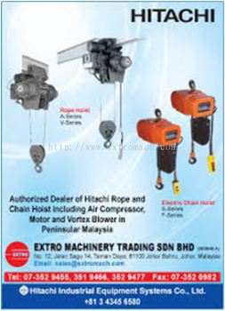 Hitachi Electric Chain Hoist & Rope Hoist