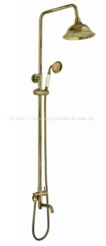 RAIN SHOWER POST 3 WAY - GOLD