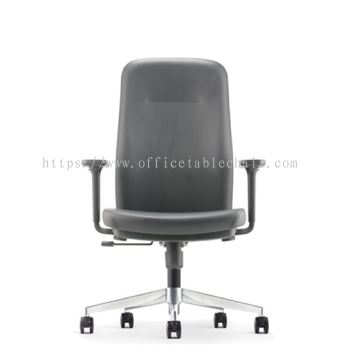 ARONA EXECUTIVE MEDIUM BACK PU CHAIR C/W ALUMINIUM DIE-CAST BASE AR-2L