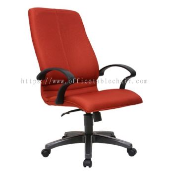 BONZER STANDARD HIGH BACK FABRIC CHAIR WITH POLYPROPYLENE BASE ACL 640