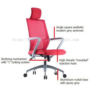 ASTER 3 HIGH BACK ERGONOMIC MESH CHAIR SPECIFICATION