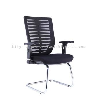BONE 2 VISITOR ERGONOMIC MESH CHAIR WITH CHROME CANTILEVER BASE