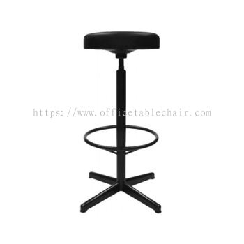 HIGH BARSTOOL CHAIR C/W 4 PRONG EPOXY BLACK METAL BASE ST8