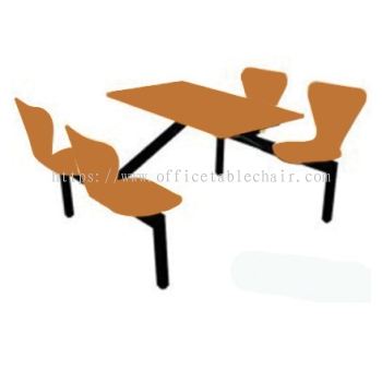 4 SEATER CAFETERIA TABLE WITH CHAIR - SC8