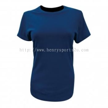 Lefonse 100% Cotton Ladies Round Neck 160gsm (RCL01-02) Navy