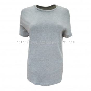 Lefonse 100% Cotton Ladies Round Neck 160gsm (RCL01-09) Melange