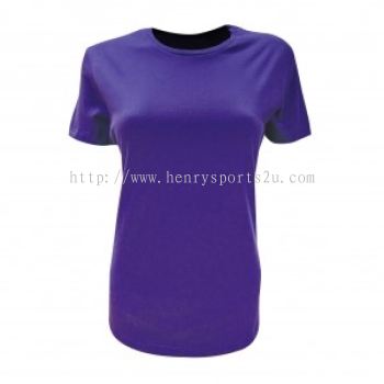 Lefonse 100% Cotton Ladies Round Neck 160gsm (RCL01-21) Purple