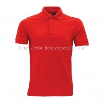 Lefonse Honey Comb Polo Ladies PlainT-Shirt  (LC01-03) RED