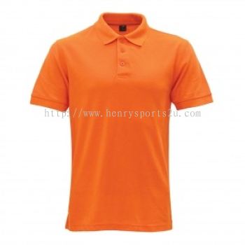 Lefonse Honey Comb Polo Ladies PlainT-Shirt  (LC01-06) ORANGE