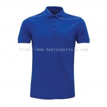 Lefonse Honey Comb Polo Ladies PlainT-Shirt  (LC01-07) ROYAL BLUE