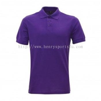 Lefonse Honey Comb Polo Ladies PlainT-Shirt  (LC01-21) PURPLE