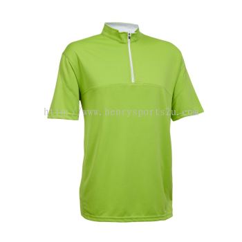 QD1813 Lime Green Oren Sport Quick Dry Mock Neck T-Shirt 