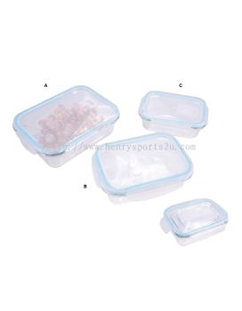 LB7770L LB7760M LB7750S Air Tight Glass Food Container