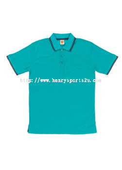 QD5373 Emerald Oren Sport Quick Dry Collar Short Sleeve